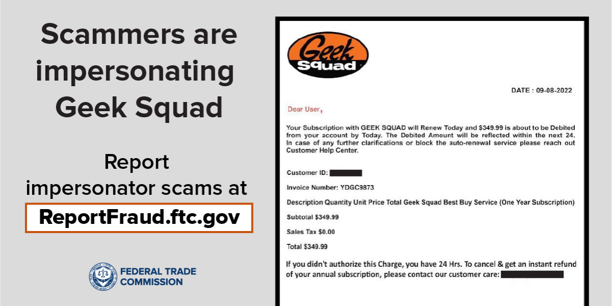 Geek Squad Antivirus Scam Email