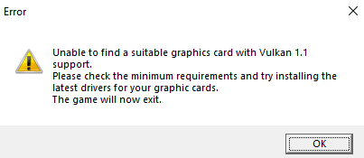 Detroit Become Human Unable To Find Suitable Graphics Card