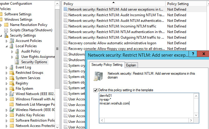 Network Security Restrict Ntlm Ntlm Authentication In This Domain