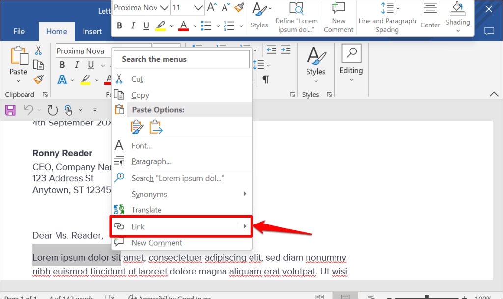 How To Hyperlink In Microsoft Word
