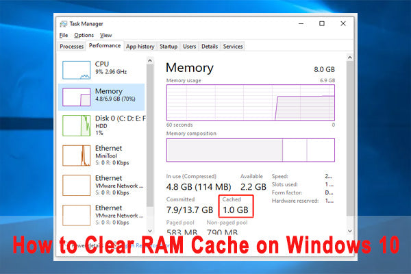 Clear CPU Cache Windows 10