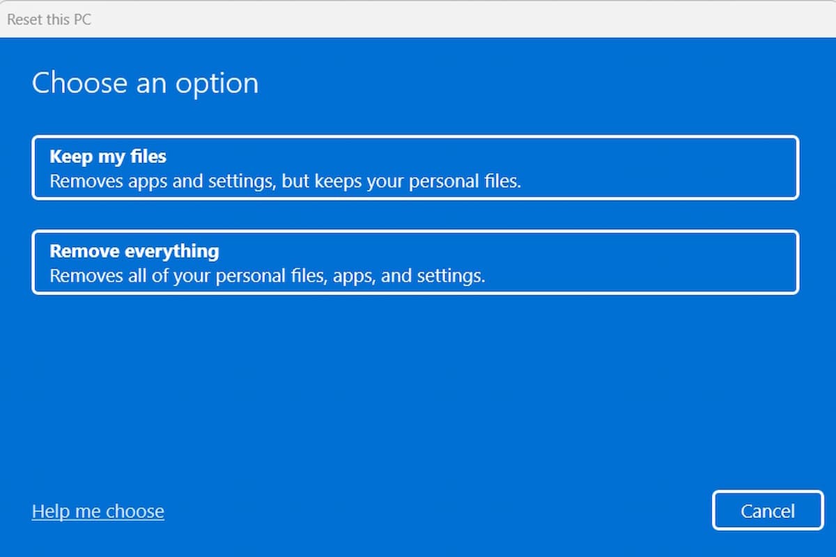 How To Reset PC Windows 11