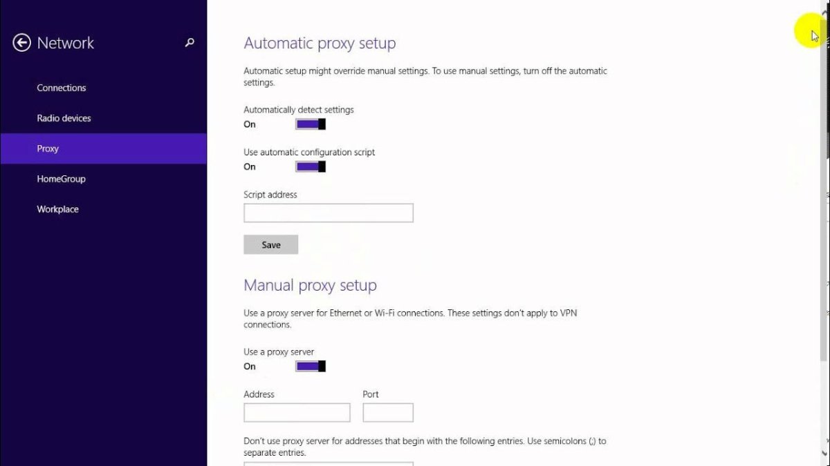 How To Fix Proxy Server Windows 8