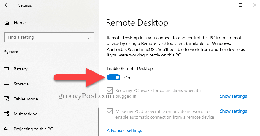 How To Enable Rdp On Windows 10