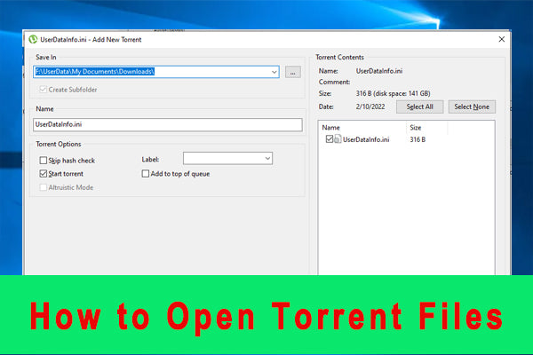 How To Open Torrented Files Windows 11