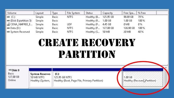 How To Create Recovery Partition Windows 8.1