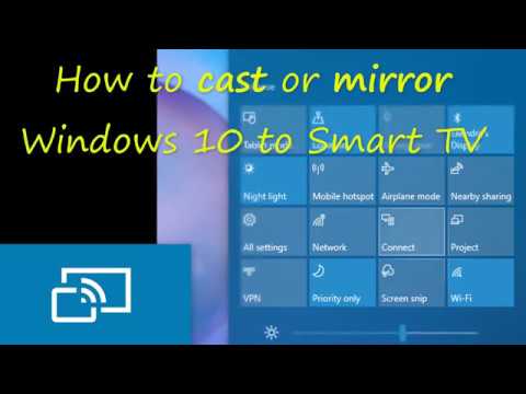 How To Mirror Windows 10 To TV