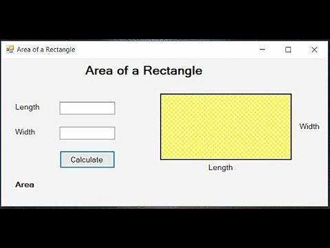 Visual Basic Code For Area Of A Rectangle