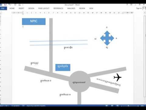 How To Make Vicinity Map In Microsoft Word