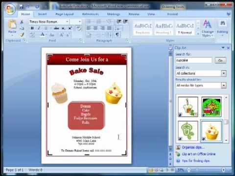How To Make A Flyer On Microsoft Word 2007