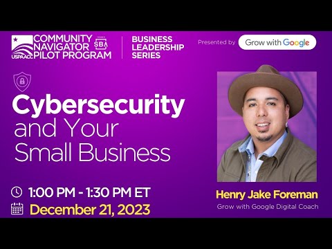 Cybersecurity For Small Business Pilot Program