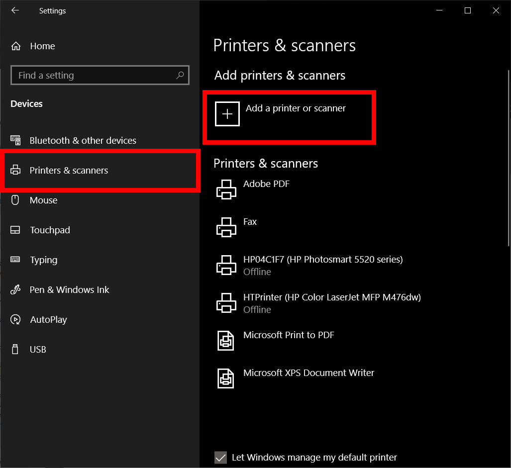 How To Add A Printer In Windows 10