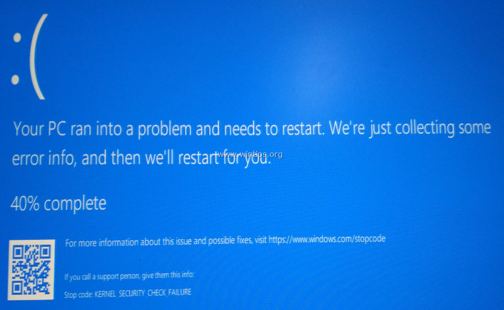 What Is Kernel Security Check Failure Windows 8.1
