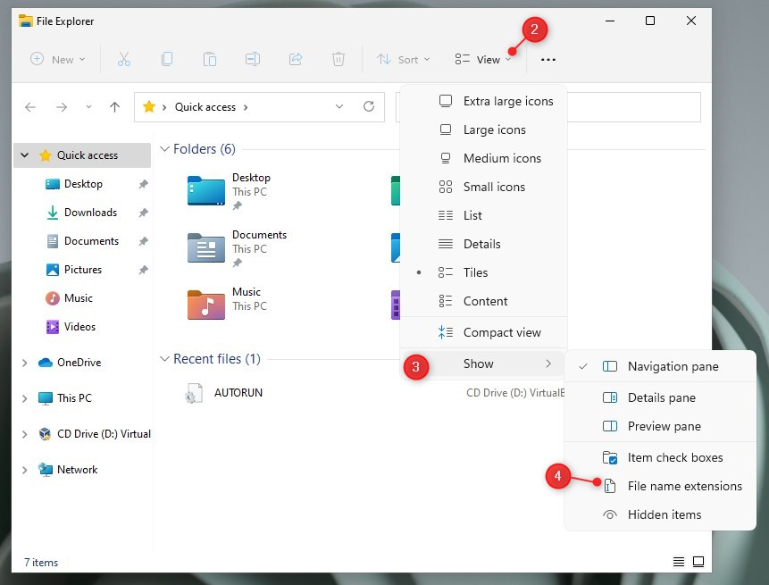 How To Show File Extensions In Windows 11