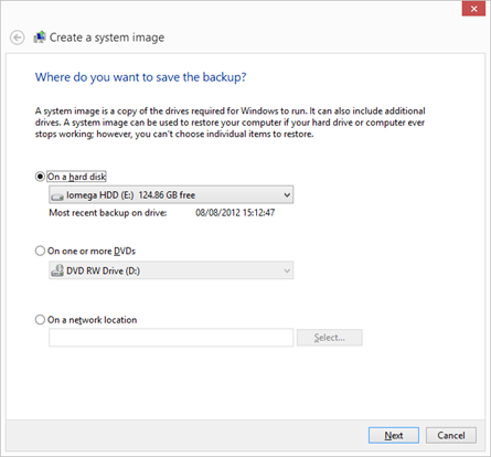 How To Create A System Image In Windows 10