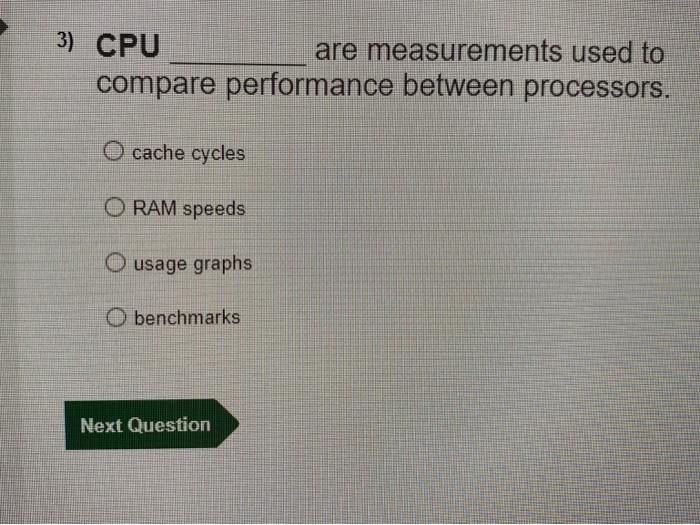 Cpu Are Measurements Used To Compare Performance Between Processors