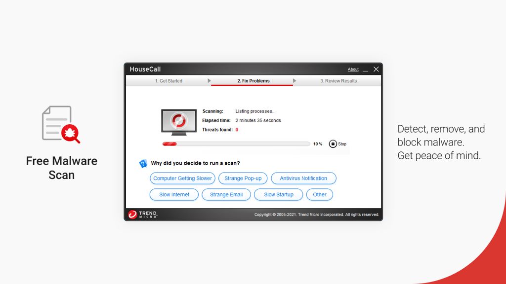 Housecall Free Antivirus-Virus Malware Scanner