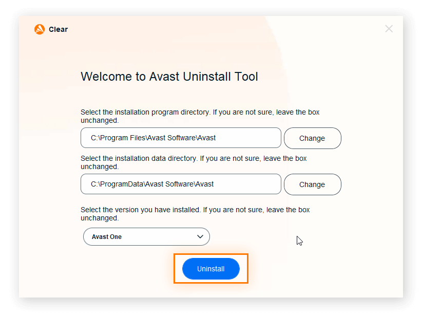 Avast Antivirus Clear Not Working