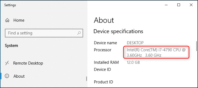 How To Check What CPU I Have Windows 10