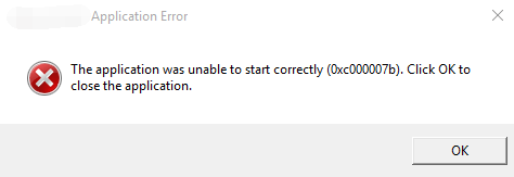 The Application Was Unable To Start Correctly 0xc00007B Windows 8