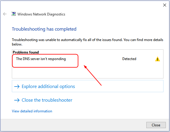 How To Fix DNS Server Not Responding Windows 10