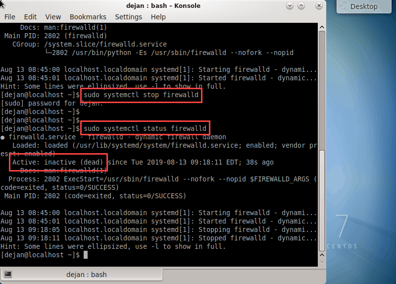 How To Disable Firewall In Centos 7