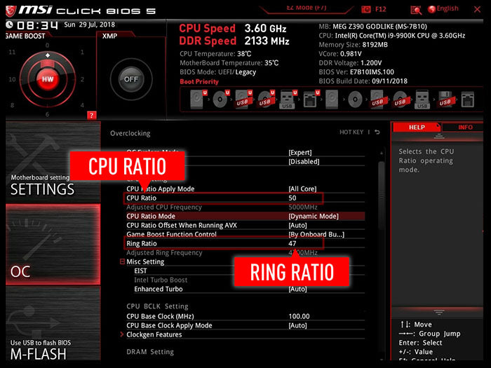 CPU Ratio Mode Dynamic Or Fixed