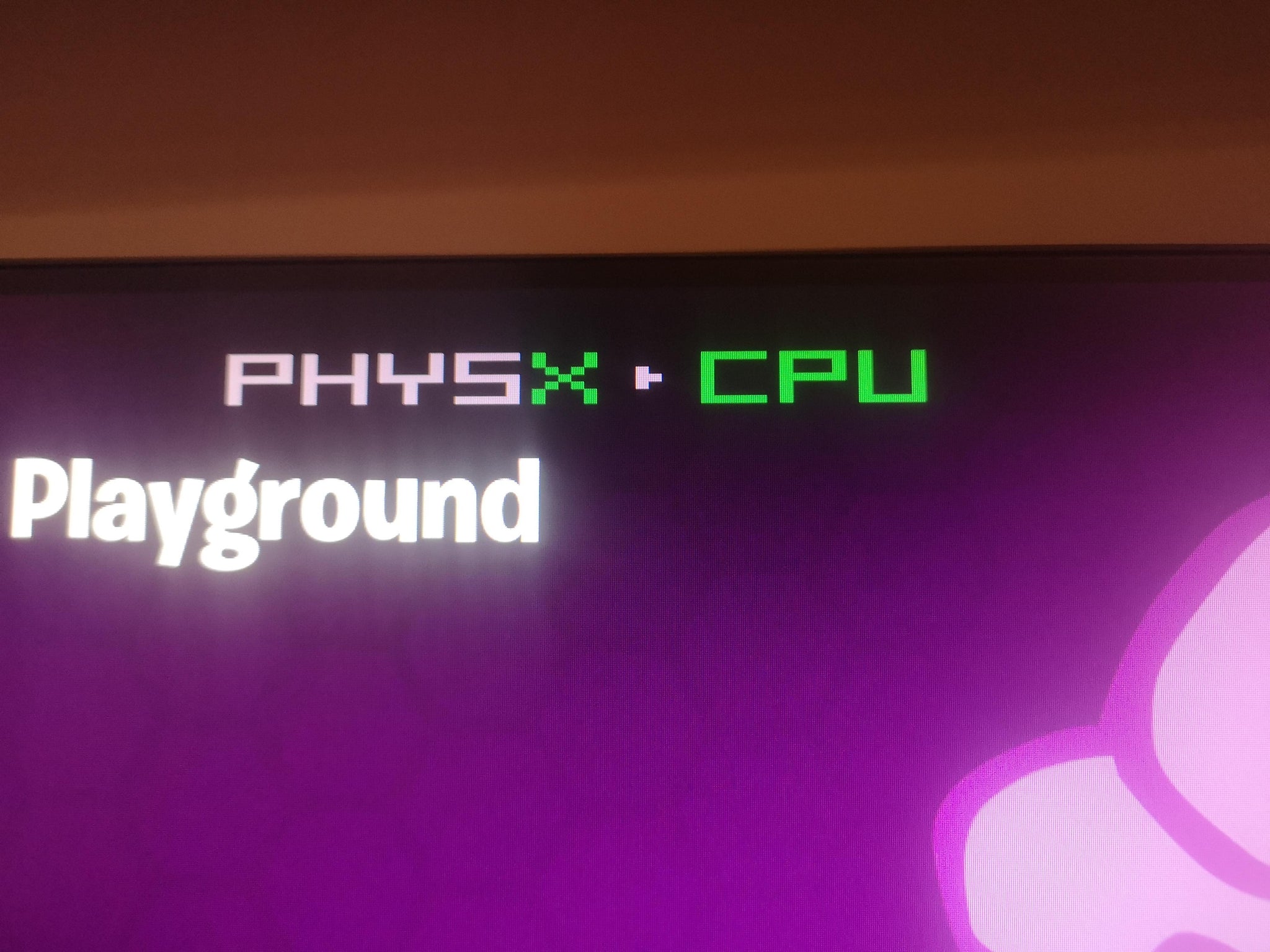 Physx CPU Showing In Game