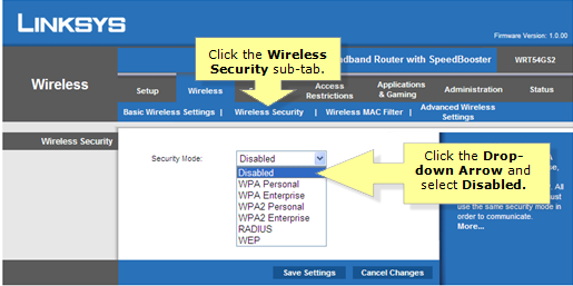 How To Disable Firewall On Linksys Router