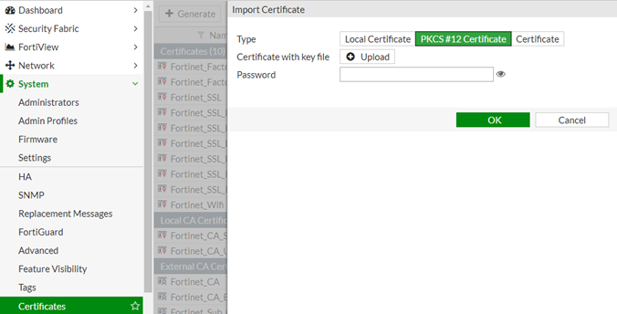 How To Import Certificate In Fortigate Firewall