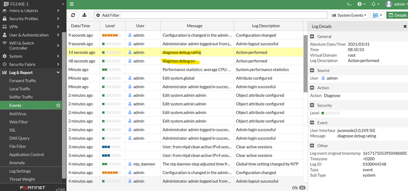 Log Level Forticlient Explained How To Check Logs In Fortigate Firewall CLI