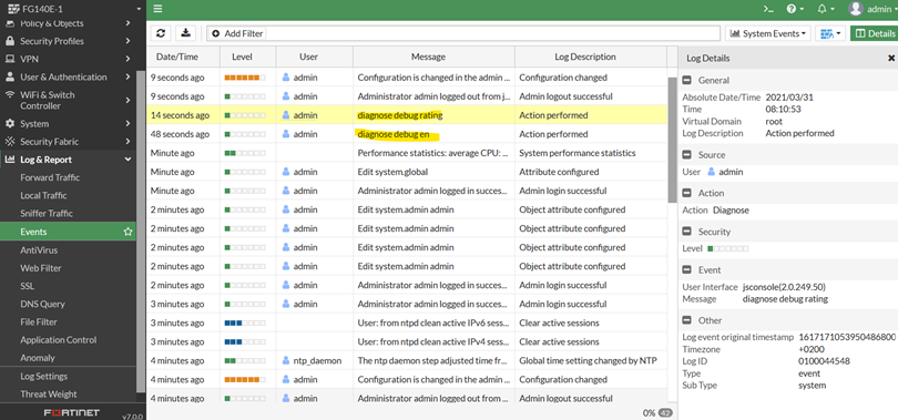 How To Check Logs In Fortigate Firewall CLI