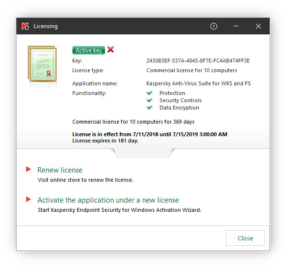 Kaspersky Antivirus Suite For Wks And Fs