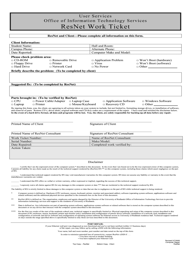 Computer Hardware Service Call Report Format