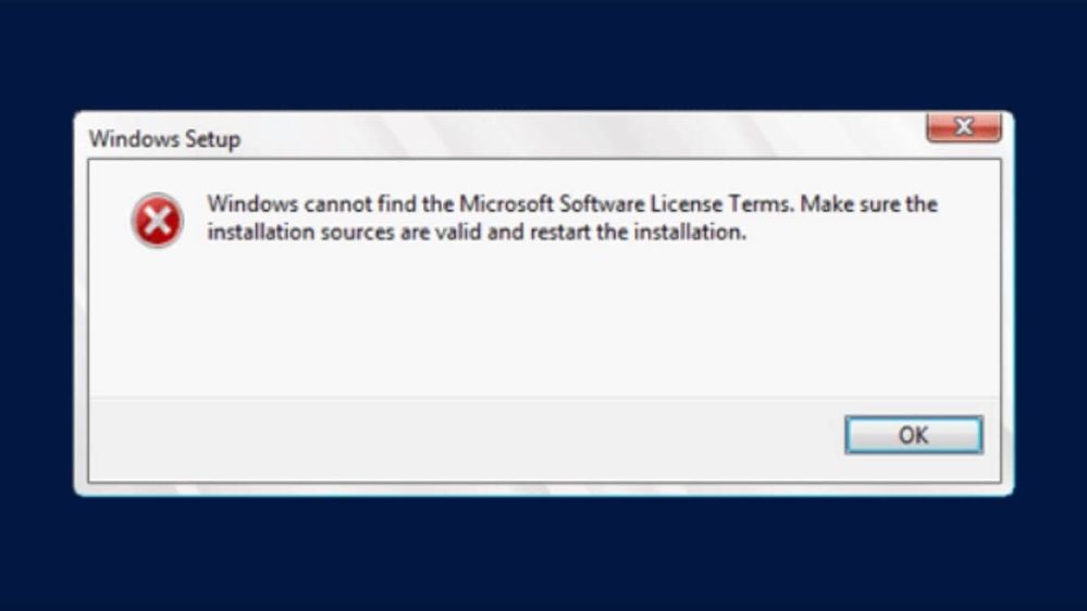 Vmware Workstation Windows Cannot Find The Microsoft Software License Terms