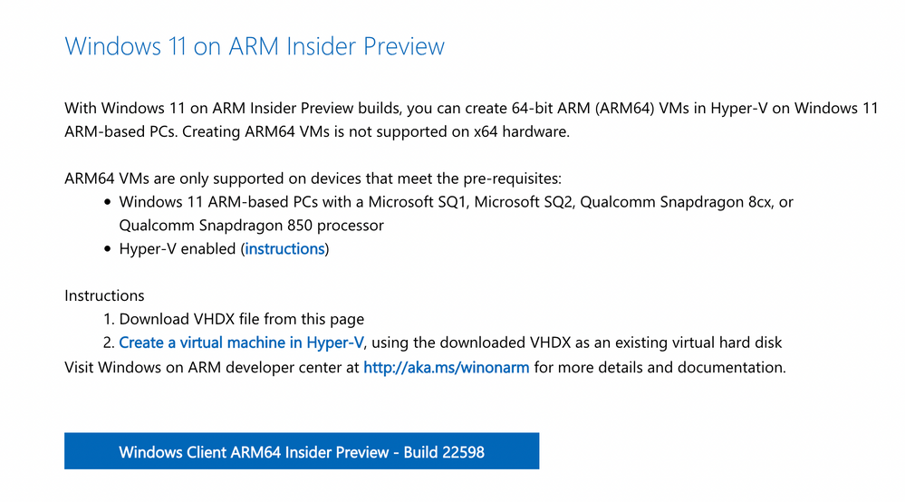 Windows 11 On Arm Insider Preview