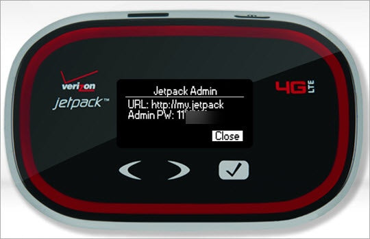 Network Security Key Verizon Jetpack