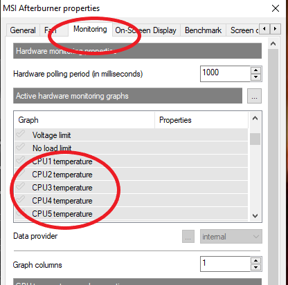 How To Show CPU Temp On Msi Afterburner