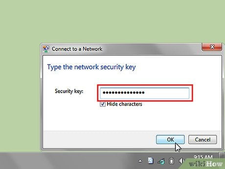 Network Security Key Show Characters Greyed Out