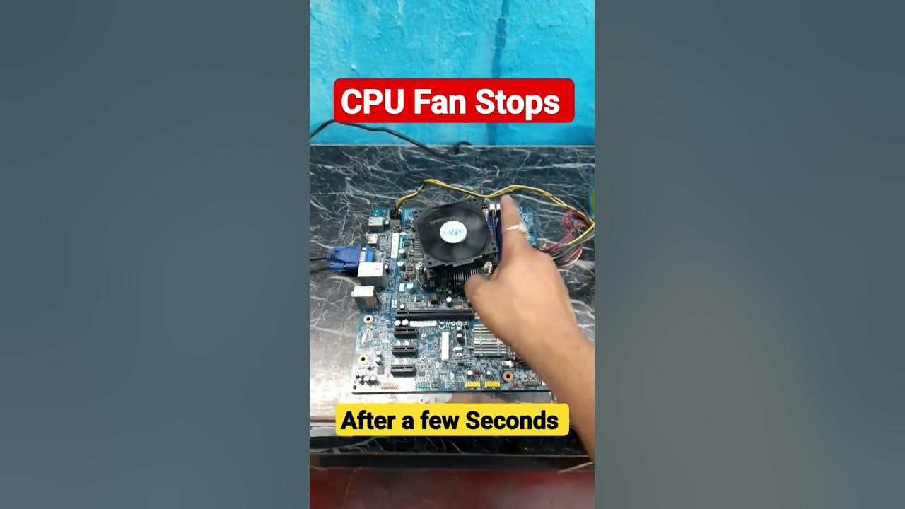 CPU Fan Stops Spinning After A Few Seconds