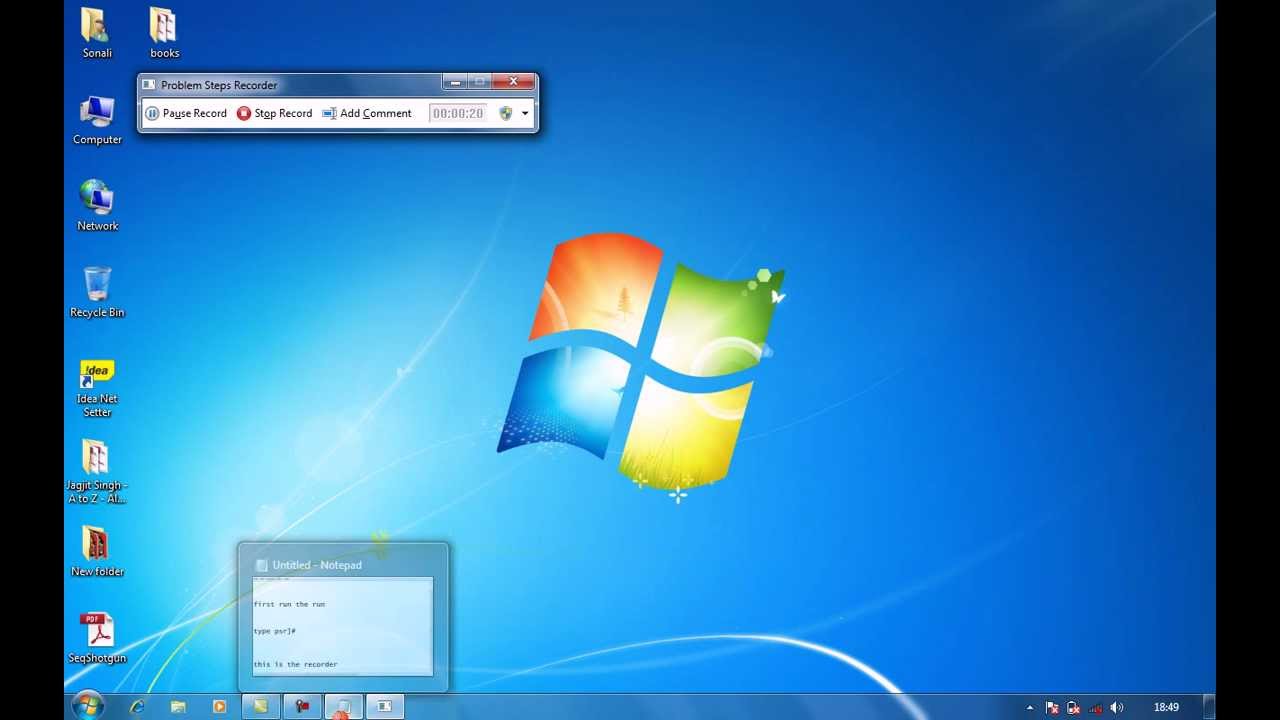 How To Record Screen On Windows 7