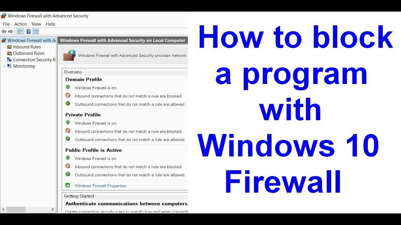 How To Block A App In Firewall Windows 10