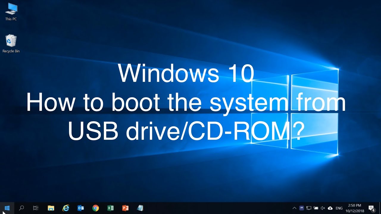 Windows 10 How To Boot From CD