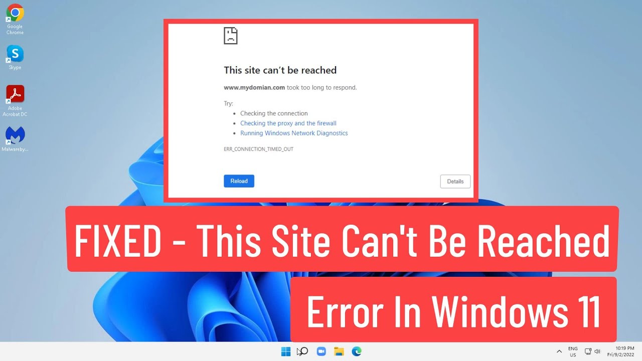 This Site Can’t Be Reached Windows 11