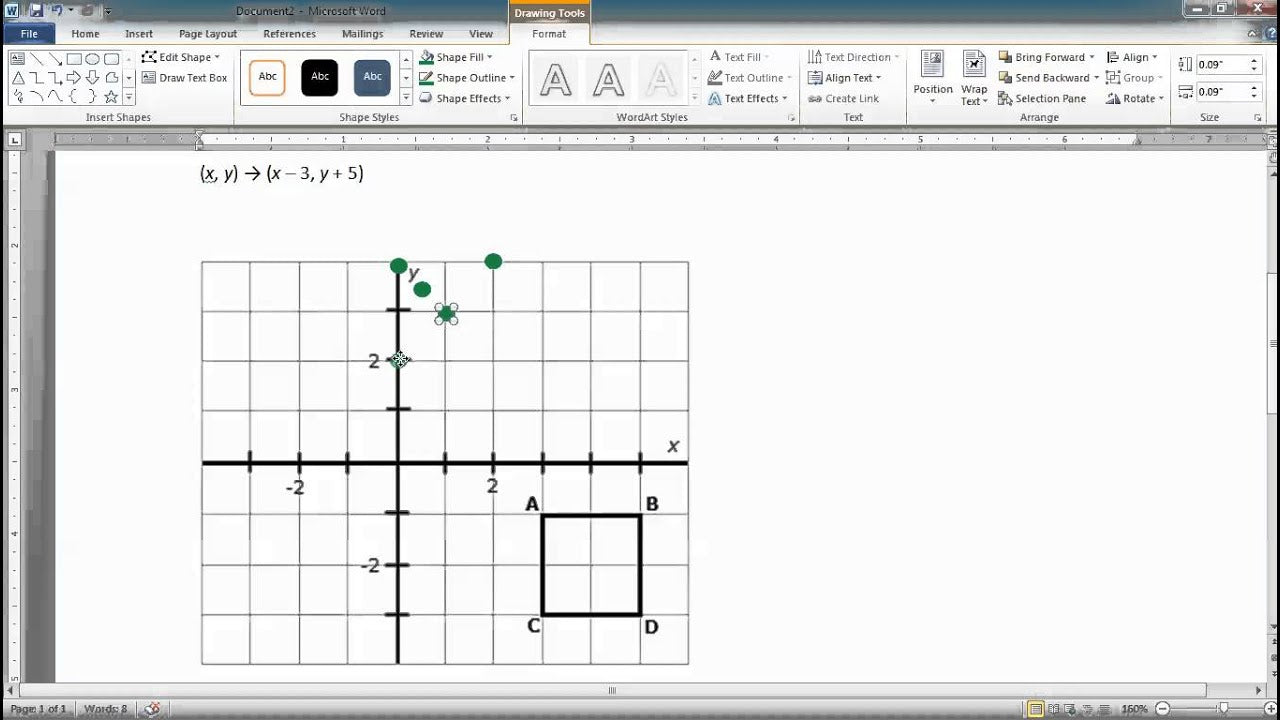 How To Make A Cartesian Plane In Microsoft Word