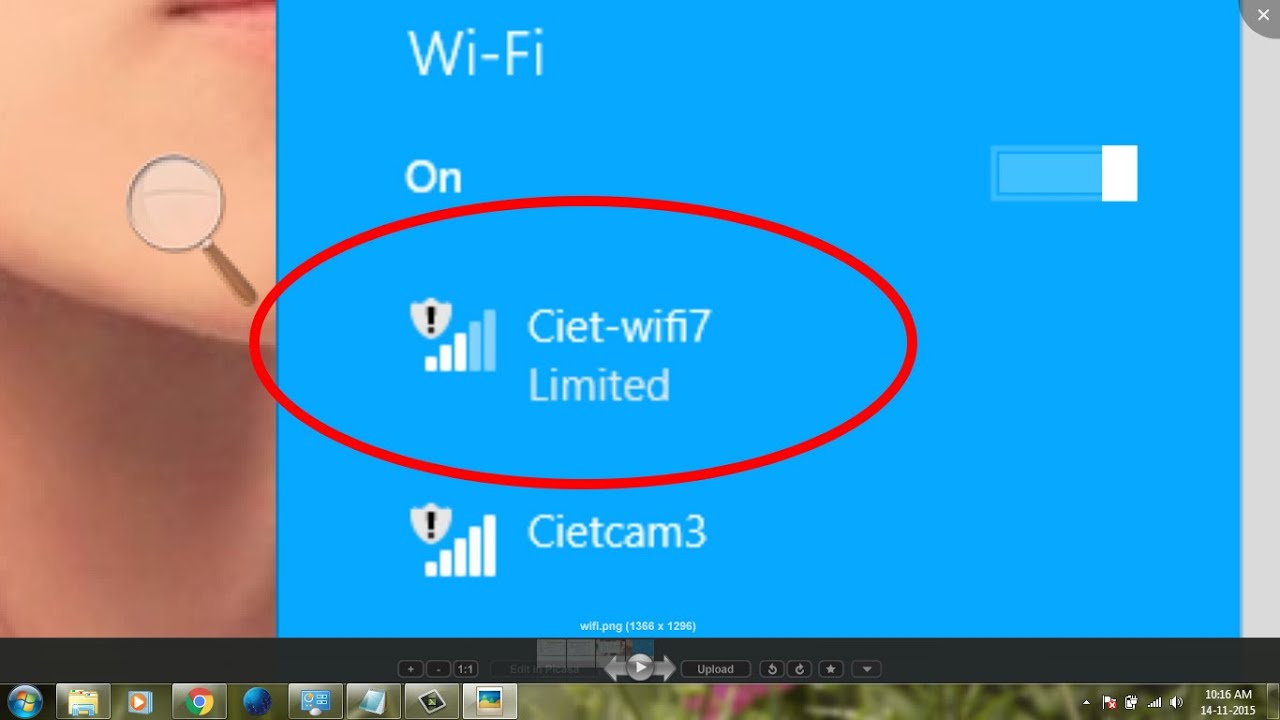 Windows 8 The Connection Is Limited