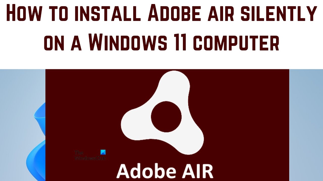 Adobe Air Download Windows 11