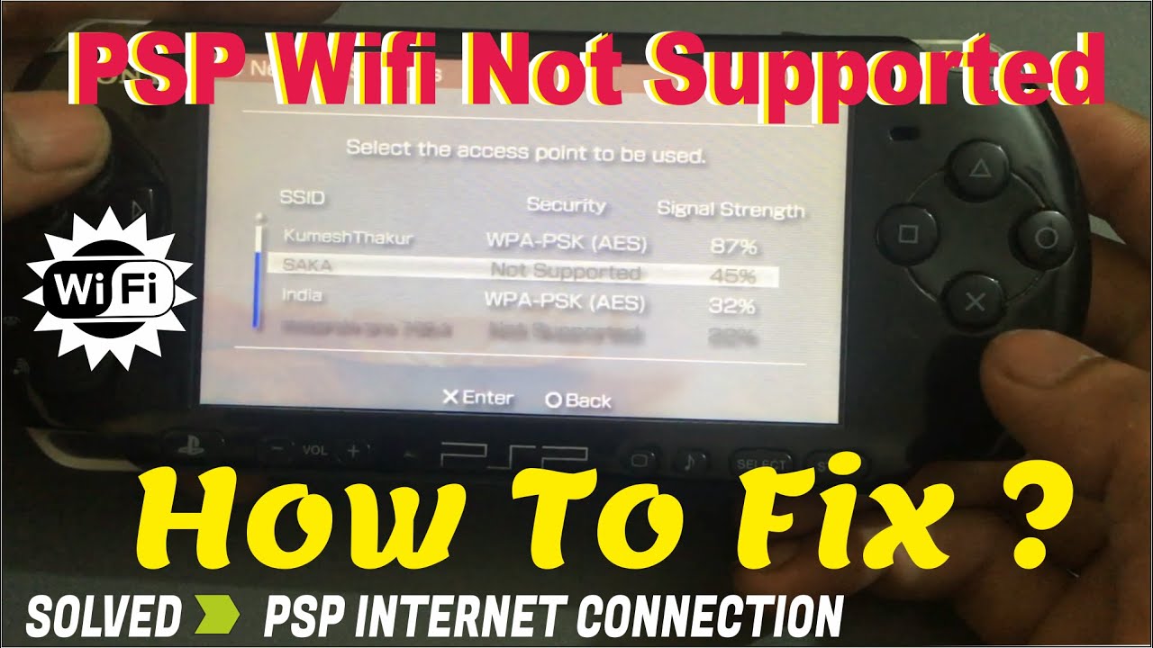 Psp Network Security Not Supported