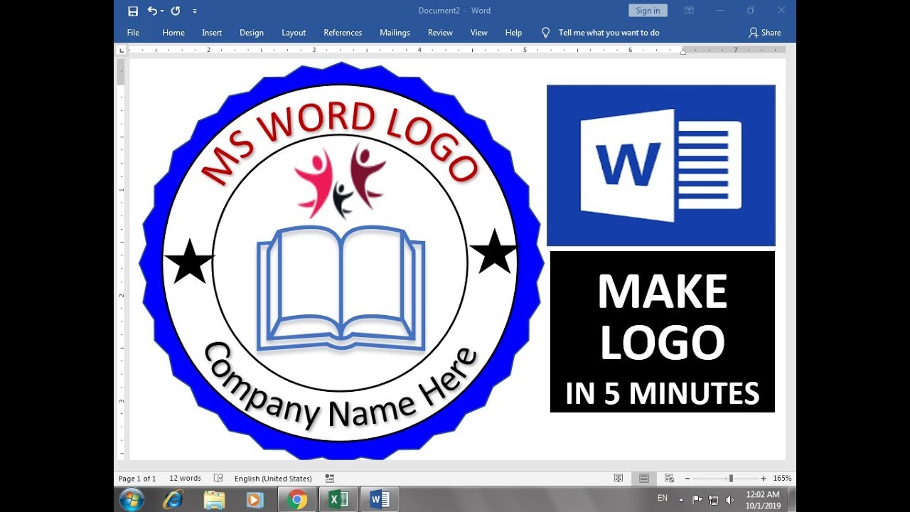 How To Create A Logo In Microsoft Word 2016