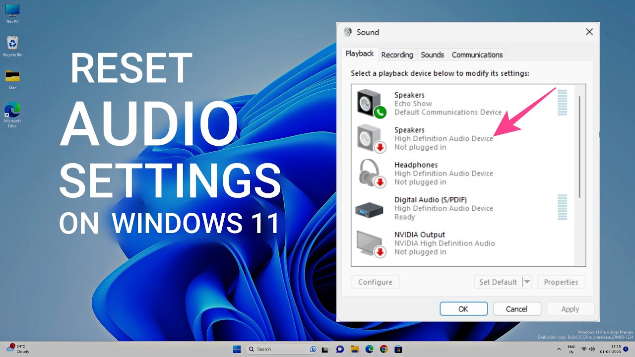 How To Reset Audio Drivers Windows 11